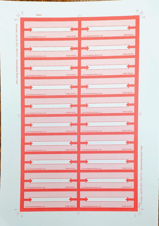 Pre-perforated A4 title card 10 pack