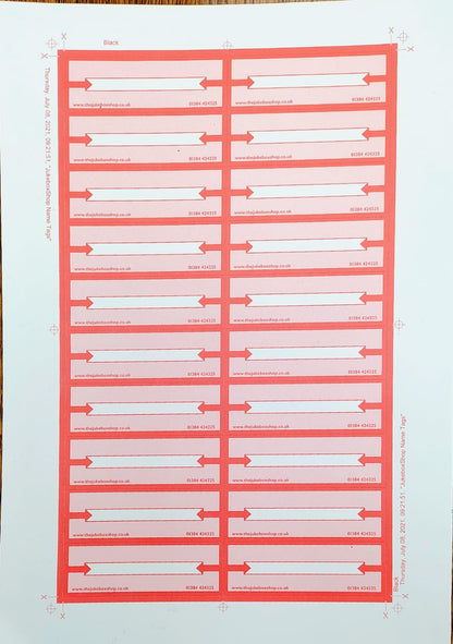 Pre-perforated A4 title card 10 pack